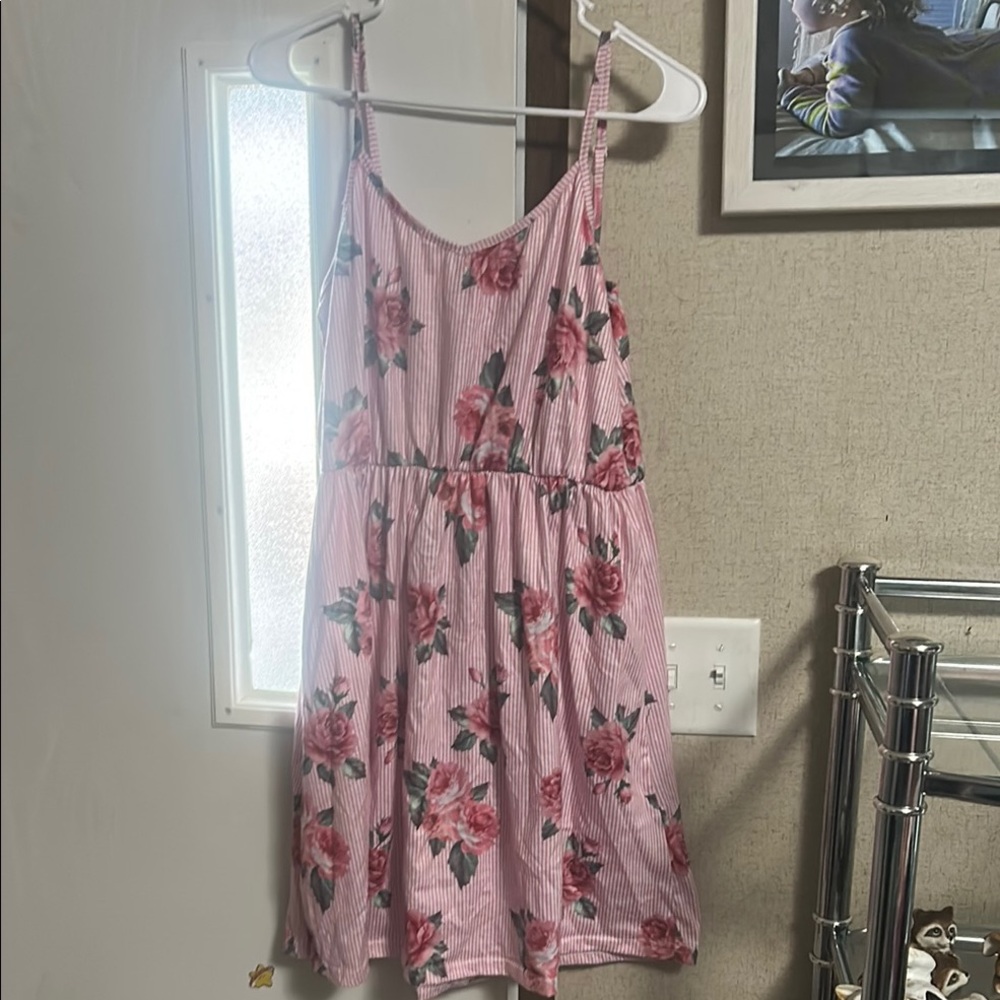 Pink Floral Sundress